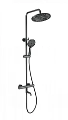 Душевая стойка WONZON & WOGHAND INN 3 c термостатом темный графит WW-B3065-T1-BGG