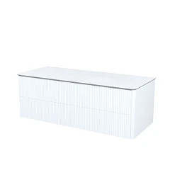 Тумба под раковину Iddis Aiger 120 со столешницей без отверстий белая