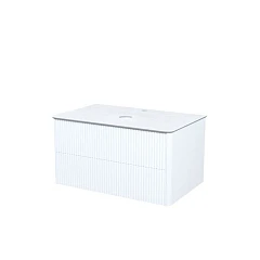 Тумба под раковину Iddis Aiger 80 со столешницей белая