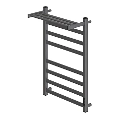 Электрический полотенцесушитель Point МЕРКУРИЙ С ПОЛКОЙ 50*80 графит премиум диммер