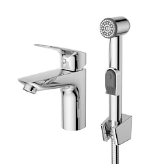 Смеситель BelBagno Due LVM/HGN-CRM-W0 для раковины с гигиеническим душем хром