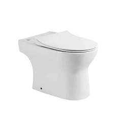 Чаша унитаза BelBagno Steam BB130CPR/SC 34*63,5 безободковая с крышкой-сиденьем микролифт