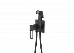 Гигиенический душ со смесителем BelBagno Luce LUC-HGN-NERO скрытый монтаж черный матовый