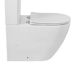 Чаша унитаза BelBagno Sfera-Tor BB2141CP-TOR/SC 35,5*66,5 безободковая  со смывом "Торнадо" с крышкой-сиденьем микролифт