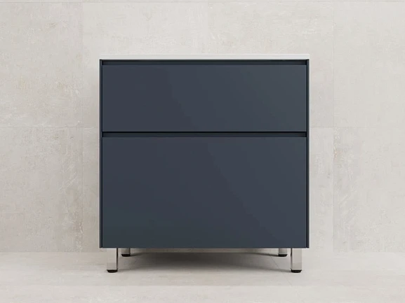 Тумба под раковину Style Line Лима 80 напольная графит