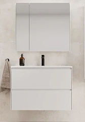 Комплект мебели Style Line Лима 80 подвесной белый матовый