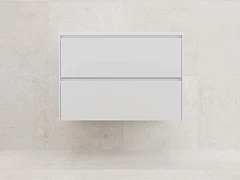 Тумба с раковиной Style Line Лима 80 подвесная белая матовая