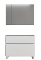 Комплект мебели Style Line Лима 100 напольный белый матовый