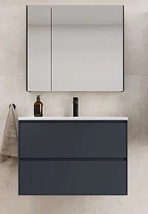 Комплект мебели Style Line Лима 80 подвесной графит