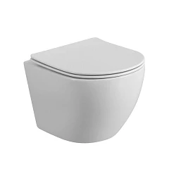 Подвесной унитаз BelBagno Sfera-Tor BB046CH-TOR 36*50 безободковый с системой смыва "Торнадо" с крышкой-сиденьем микролифт BB051SC