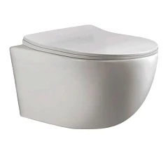 Подвесной унитаз Ceruttispa Orlter UF 36,5*48,5 безободковый с крышкой-сиденьем микролифт Slim