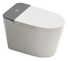 Электронный унитаз Ceruttispa Ester 40*68 безободковый с системой смыва "Торнадо" и крышкой-сиденьем с дистанционным управлением