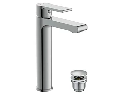 Смеситель Cersanit Brasko A63024 для раковины с донным клапаном Click-Clack