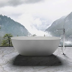 Ванна из искусственного камня Vincea Solid Surface VBT-4S04MW 170х80 белая матовая