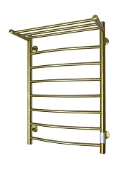 Электрический полотенцесушитель Санприз Классик П8 50*80 L/R с полкой брашированное золото