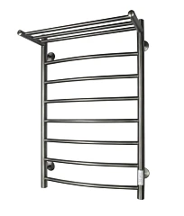 Электрический полотенцесушитель Санприз Классик П8 50*80 L/R с полкой оружейная сталь