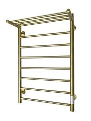 Электрический полотенцесушитель Санприз Аврора П8 50*80 L/R с полкой брашированное золото