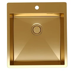 Кухонная мойка Санприз Scanno SZ2246GD 46*50 брашированное золото