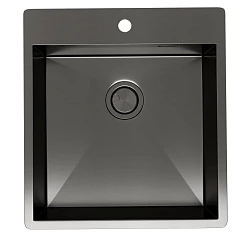 Кухонная мойка Санприз Scanno SZ2246BL 46*50 оружейная сталь