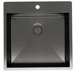 Кухонная мойка Санприз Scanno SZ2250BL 50*50 оружейная сталь