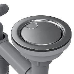 Выпуск для кухонной мойки Санприз Nemi SZ9003SS полированная сталь