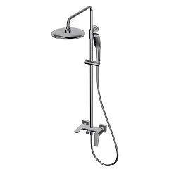 Душевая стойка Olive’s Viar 28511VRGM с изливом оружейная сталь