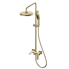 Душевая стойка Olive’s Viar 28511VRG с изливом золотой сатин