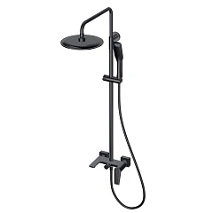 Душевая стойка Olive’s Viar 28511VRB с изливом черная матовая