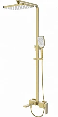 Душевая стойка Esbano Basco с изливом брашированное золото