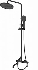 Душевая стойка Esbano Daisy с изливом черная матовая