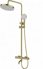 Душевая стойка Esbano Celine с изливом брашированное золото