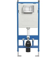 Система инсталляци Grossman для подвесного унитаза с кнопкой сатин