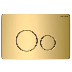 Клавиша смыва Grossman Style 700.K31.05.30M.30M глянцевое золото