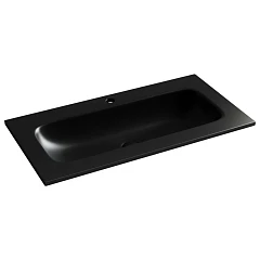 Встраиваемая раковина Ceramicanova Grace 91*45,7 с отверстием под смеситель черная матовая