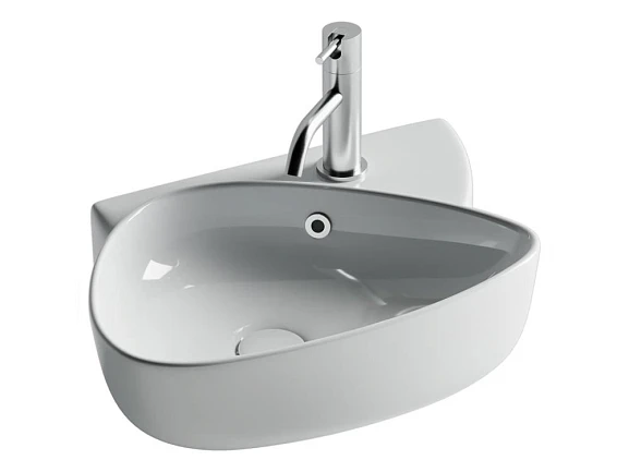 Раковина Ceramicanova Element 49,5*35 белый глянец