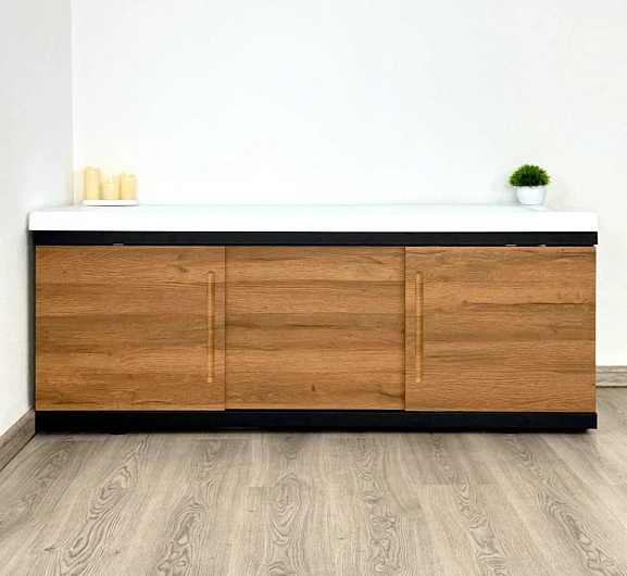 Фронтальная панель Alavann Alt Black 170 раздвижная (купе) дуб