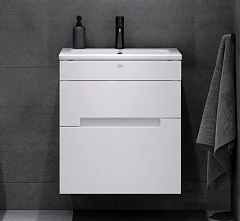 Тумба под раковину Alavann Rita 60 белый глянец