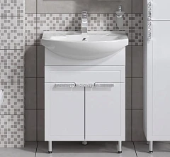 Тумба под раковину Alavann Vittoria 65-02 белый глянец