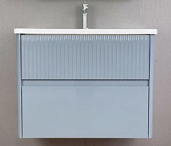 Тумба под раковину Alavann Wave 80 голубой деним