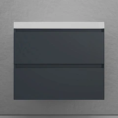Тумба под раковину Style Line Манхэттен 70 подвесная графит