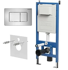 Система инсталляции Grossman 900.K31.01.000 клавиша смыва сатин