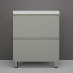 Тумба с раковиной Style Line Манхэттен 70 напольная олива