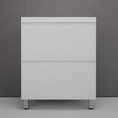 Тумба с раковиной Style Line Манхэттен 70 напольная белая матовая