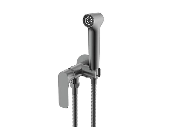 Гигиенический душ со смесителем Raglo R03.52.09 скрытый монтаж графит