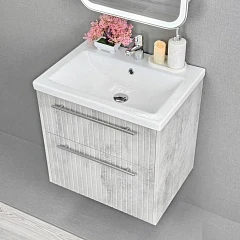 Тумба под раковину Alavann Emma 60 серый бетон