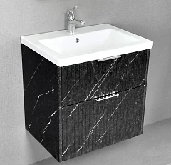 Тумба под раковину Alavann Anna 60 черный мрамор
