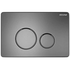 Клавиша смыва Grossman Style 700.K31.05.42M.42M вороненая сталь