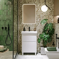 Комплект мебели Alavann Lana 60 белый глянец (раковина Q 60)