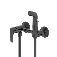 Гигиенический душ со смесителем Iddis Ray RAYBL00i08 черный матовый