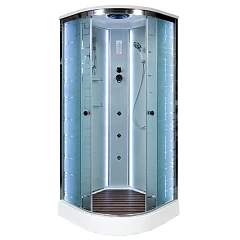 Душевая кабина AvaCan EM1580 80х80х220 с LED-подсветкой и гидромассажем